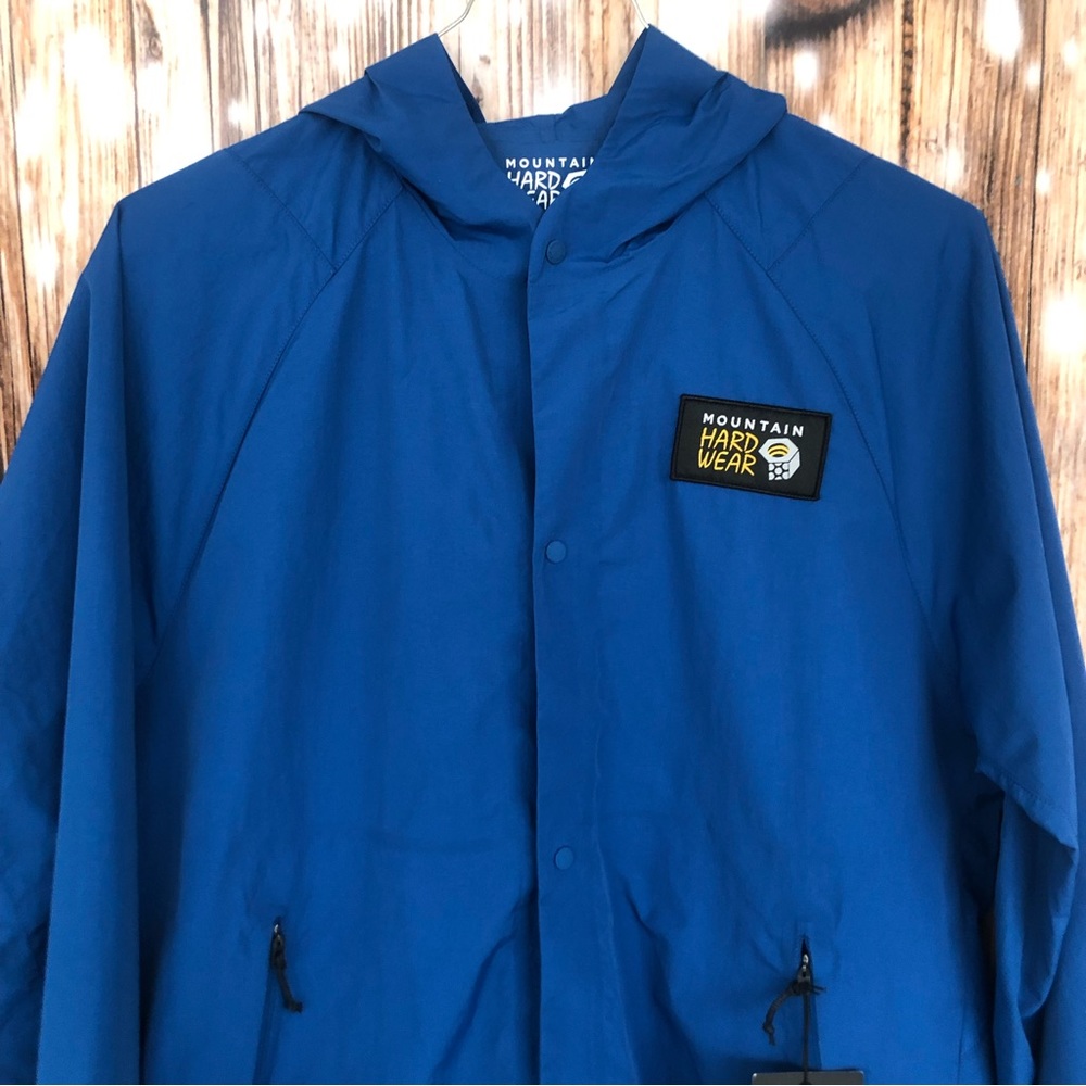 Mountain Hardwear Men's Snap Button Shirt Hoody Windbreaker Jacket